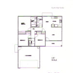 Plan: 1045 square foot home, 3 bedroom, 2 bath, 2 car garage
