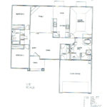 Plan: 1758 square foot custom home, 3 bedroom, 2 bath, 2 car garage