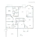 Plan: 1972 square foot custom home, 3 bedroom, 2 bath, 2 car garage
