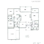 Plan: 2330 square foot custom home, 3 bedroom, 2 bath, 2 car garage