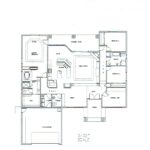 Plan: 2471 square foot custom home, 4 bedroom, 2 bath, 2 car garage