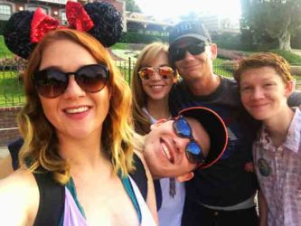 Capps family at Disneyland