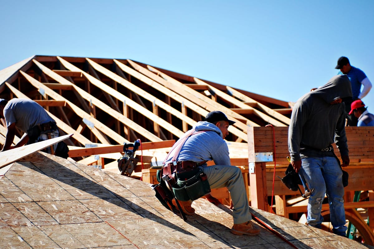 Residential construction framing with organized jobsite in Del Mar, CA by Capps Construction