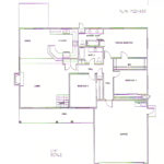 Plan: 1655 square foot custom home, 3 bedroom, 2 bath, 2 car garage