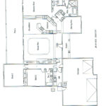 Plan: 2302 square foot custom home, 3 bedroom, 2 bath, 3 car garage