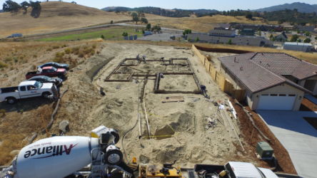 Concrete foundation: Capps also does concrete contracting